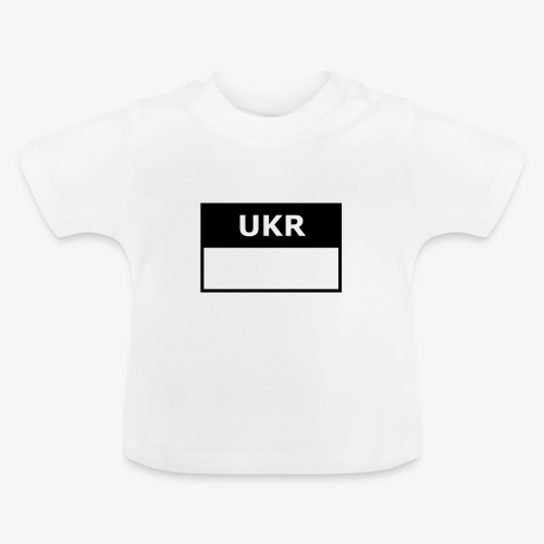Ukrainsk UKR taktisk flagga - тактичний прапор укр - Ekologisk T-shirt med rund hals baby