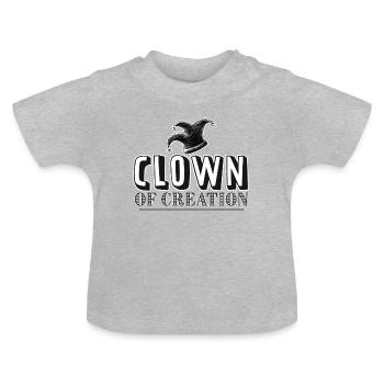 Clown of Creation - T-shirt bio col rond Bébé - gris chiné - Devant