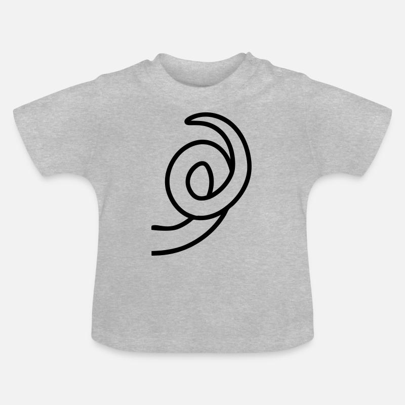 RingTail cochon - T-shirt bio col rond Bébé - gris chiné
