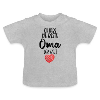 Baby Body - Baby Bio-T-Shirt mit Rundhals - Grau meliert - Vorne