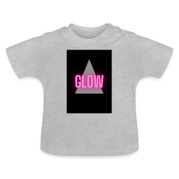 Glow Story - Baby Bio-T-Shirt mit Rundhals - Grau meliert - Vorne
