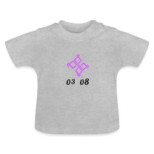 3 08 Handyhülle - Baby Bio-T-Shirt mit Rundhals