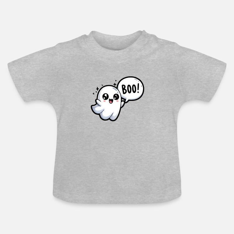 Phantom Halloween - T-shirt bio col rond Bébé - gris chiné