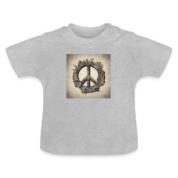 Globale Harmonie - Baby Bio-T-Shirt mit Rundhals - Grau meliert - Vorne