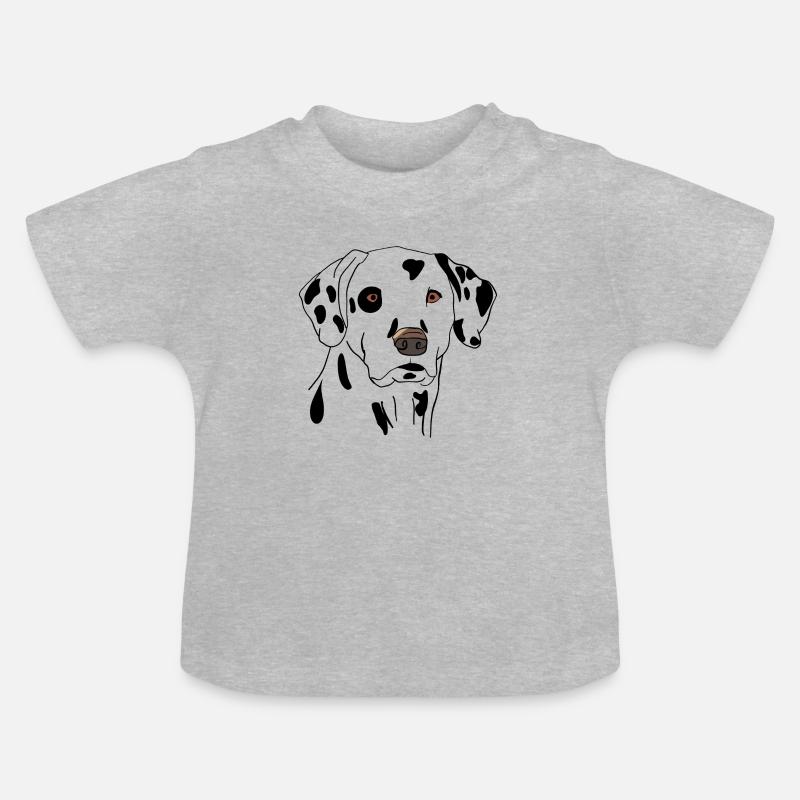 Dalmate - T-shirt bio col rond Bébé - gris chiné