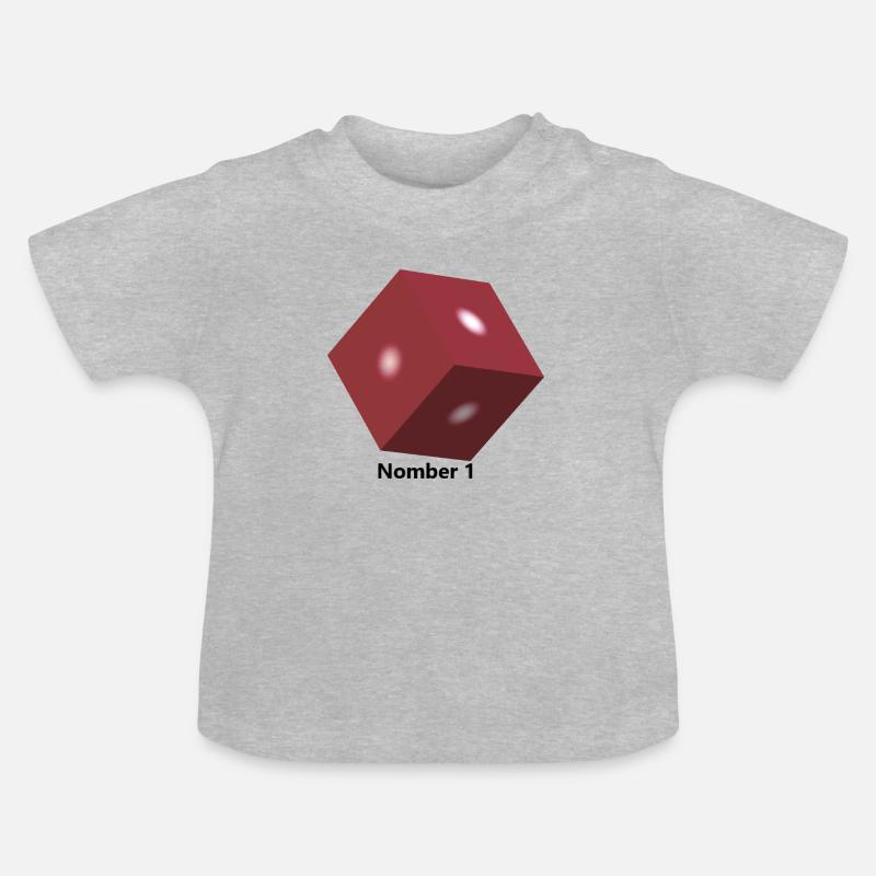 Cube - T-shirt bio col rond Bébé - gris chiné