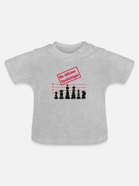 Die üblichen Verdächtigen - Baby Bio-T-Shirt mit Rundhals - Grau meliert
