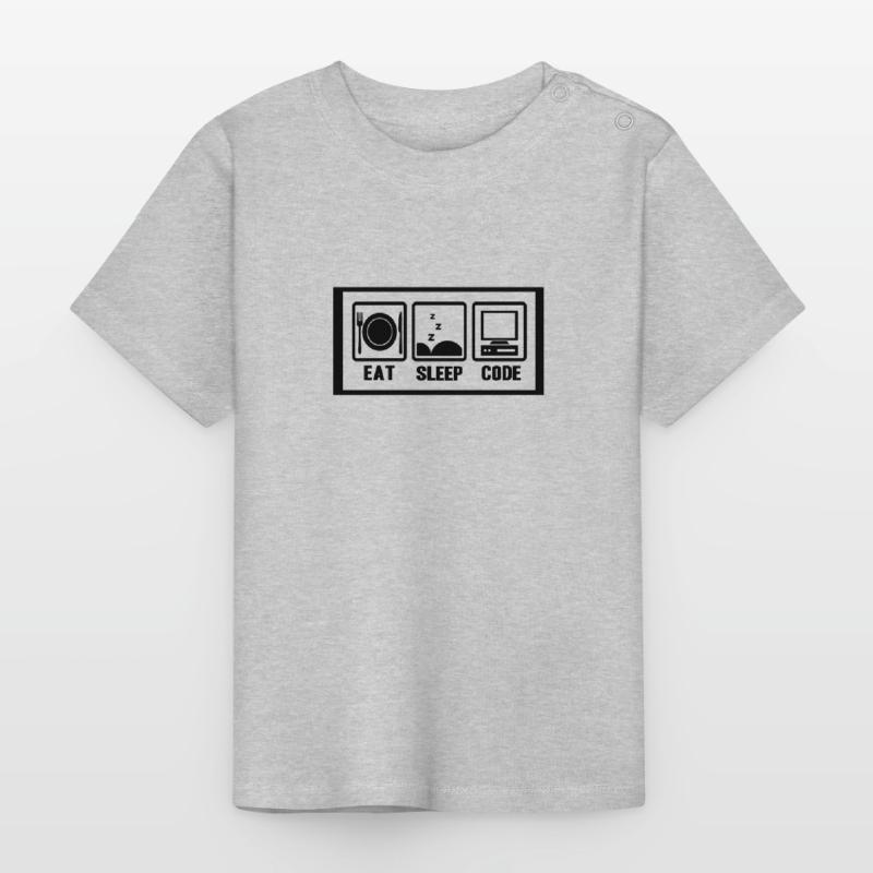 Programmierer Coder Softwareentwickler Computer Baby Bio-T-Shirt mit Rundhals