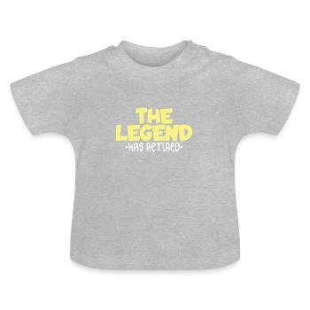 Rente - Baby Bio-T-Shirt mit Rundhals - Grau meliert - Vorne