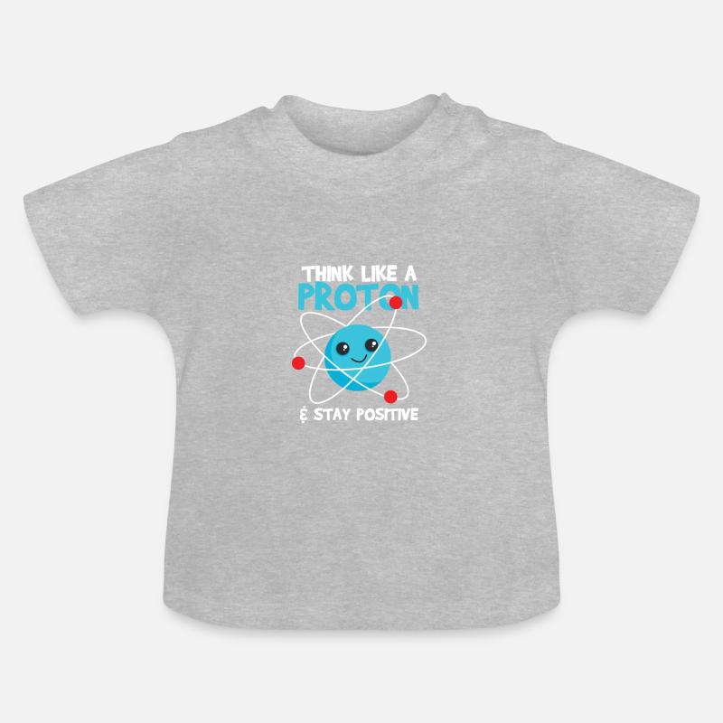 proton - T-shirt bio col rond Bébé - gris chiné