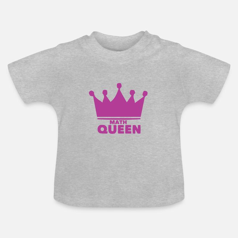 Maths - T-shirt bio col rond Bébé - gris chiné