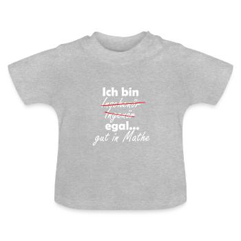 Ingenieur Diplom - Baby Bio-T-Shirt mit Rundhals - Grau meliert - Vorne