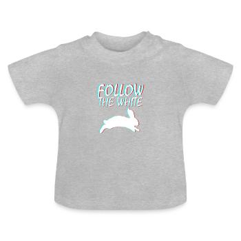 Psychedelic - Baby Organic T-Shirt with Round Neck - heather grey - Front