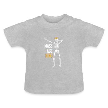 Physiotherapy gift physio therapist - Baby Organic T-Shirt with Round Neck - heather grey - Front