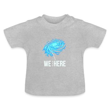 Milky Way Milky Way Cosmos Galaxy Location - Baby Organic T-Shirt with Round Neck - heather grey - Front