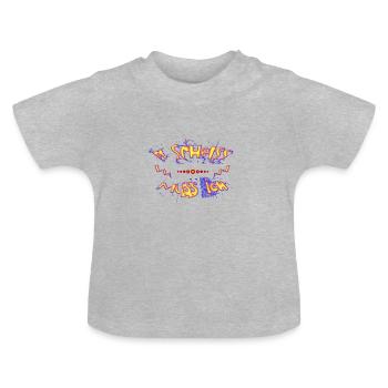 Je n’ai pas de merde. - T-shirt bio col rond Bébé - gris chiné - Devant
