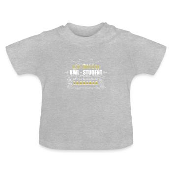 BWL - Baby Bio-T-Shirt mit Rundhals - Grau meliert - Vorne