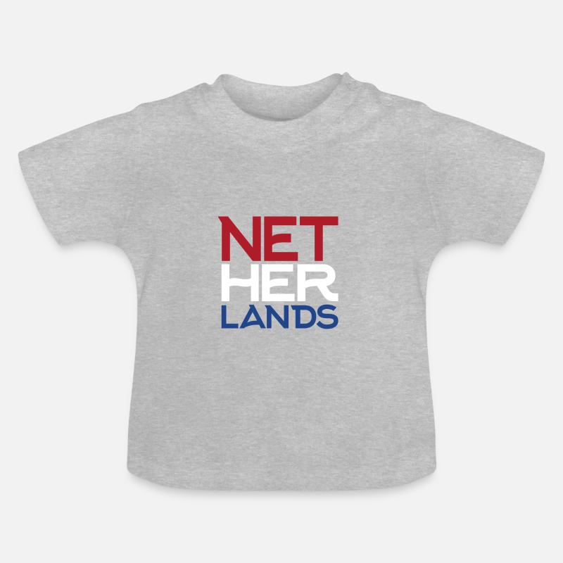 Pays-Bas - T-shirt bio col rond Bébé - gris chiné