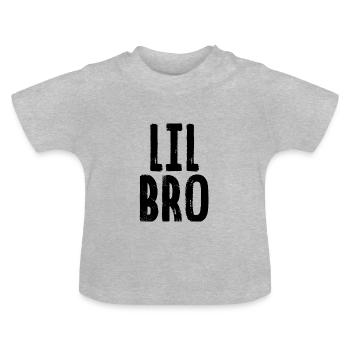 Lil Bro - T-shirt bio col rond Bébé - gris chiné - Devant