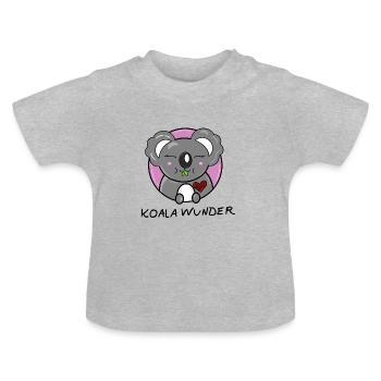 Koala Wunder - Baby Bio-T-Shirt mit Rundhals - Grau meliert - Vorne