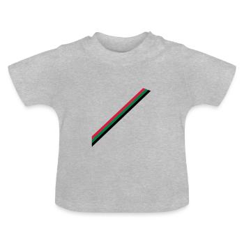 country colours - Baby Organic T-Shirt with Round Neck - heather grey - Front