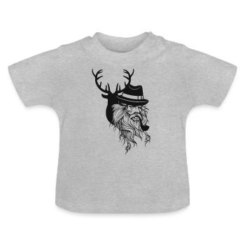 The Noel. - Baby Bio-T-Shirt mit Rundhals - Grau meliert - Vorne