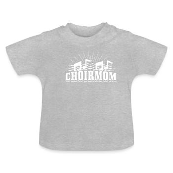 Choirmom - Choirmother Orchestra Music Gift - Baby Bio-T-Shirt mit Rundhals - Grau meliert - Vorne