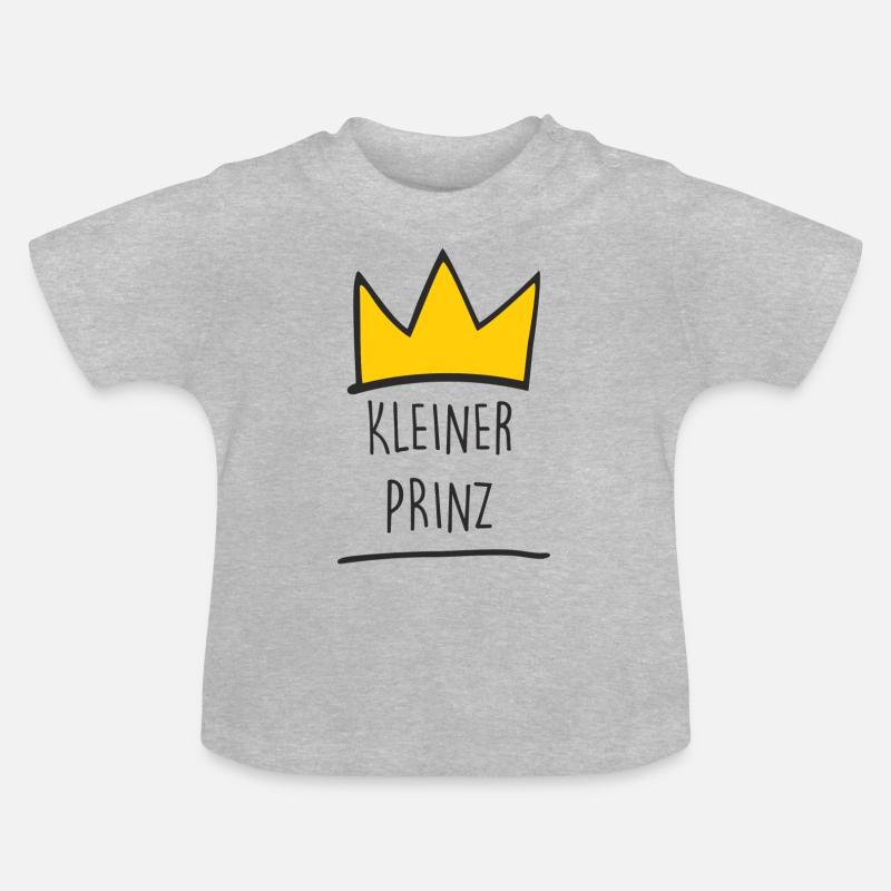 Petit prince - T-shirt bio col rond Bébé - gris chiné