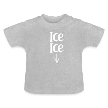 bosse de bébé - T-shirt bio col rond Bébé - gris chiné - Devant