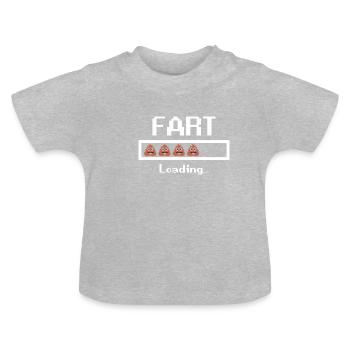 Furz Laden - Baby Bio-T-Shirt mit Rundhals - Grau meliert - Vorne