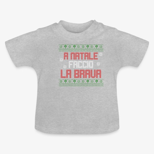 Il regalo di Natale perfetto - Maglietta ecologica con scollo rotondo per neonato