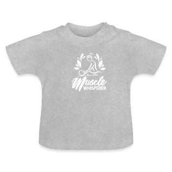 physiotherapist - Baby Organic T-Shirt with Round Neck - heather grey - Front
