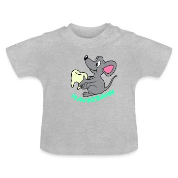 Mausezahn - T-shirt bio col rond Bébé - gris chiné - Devant