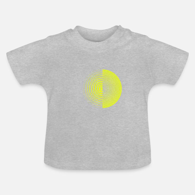 géométrie - T-shirt bio col rond Bébé - gris chiné