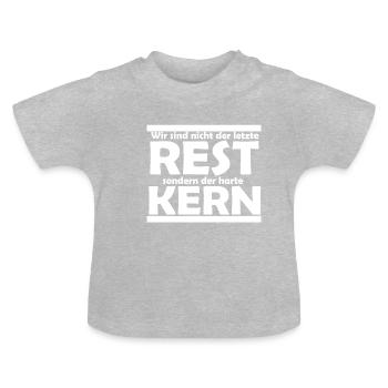 harter Kern Freunde - Baby Bio-T-Shirt mit Rundhals - Grau meliert - Vorne