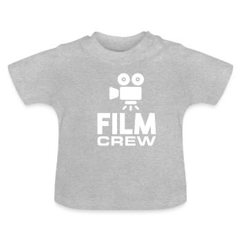 Movie Crew Film Making Movie Maker - Baby Organic T-Shirt with Round Neck - heather grey - Front