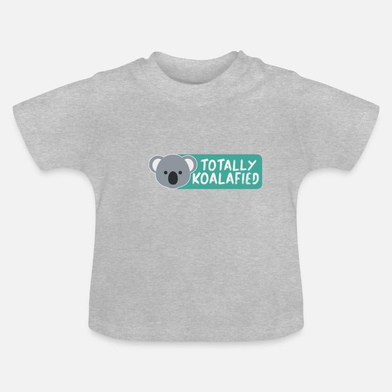 Koala Koala ours - T-shirt bio col rond Bébé - gris chiné