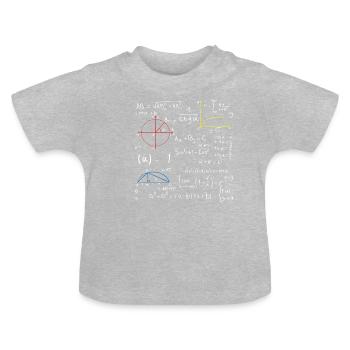 formula - Baby Organic T-Shirt with Round Neck - heather grey - Front