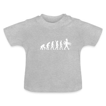 Ramoneur ramoneur cadeau ramoneur - T-shirt bio col rond Bébé - gris chiné - Devant