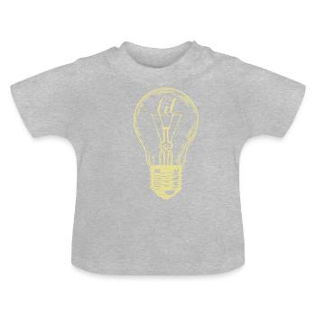 Electrician Electrician Electrician Craftsman - Baby Organic T-Shirt with Round Neck - heather grey - Front