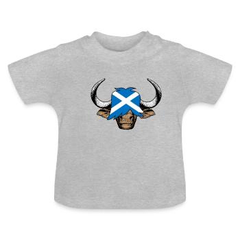 Scotland - Baby Organic T-Shirt with Round Neck - heather grey - Front