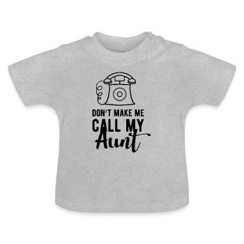 Baby Baby Faster Moster Birth Birthday Gift - Baby Organic T-Shirt with Round Neck - heather grey - Front