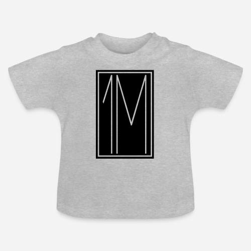 1M/One MVMNT Logo schwarz - Baby Bio-T-Shirt mit Rundhals