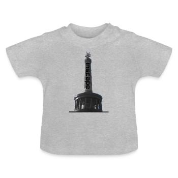 Colonne de la victoire - T-shirt bio col rond Bébé - gris chiné - Devant