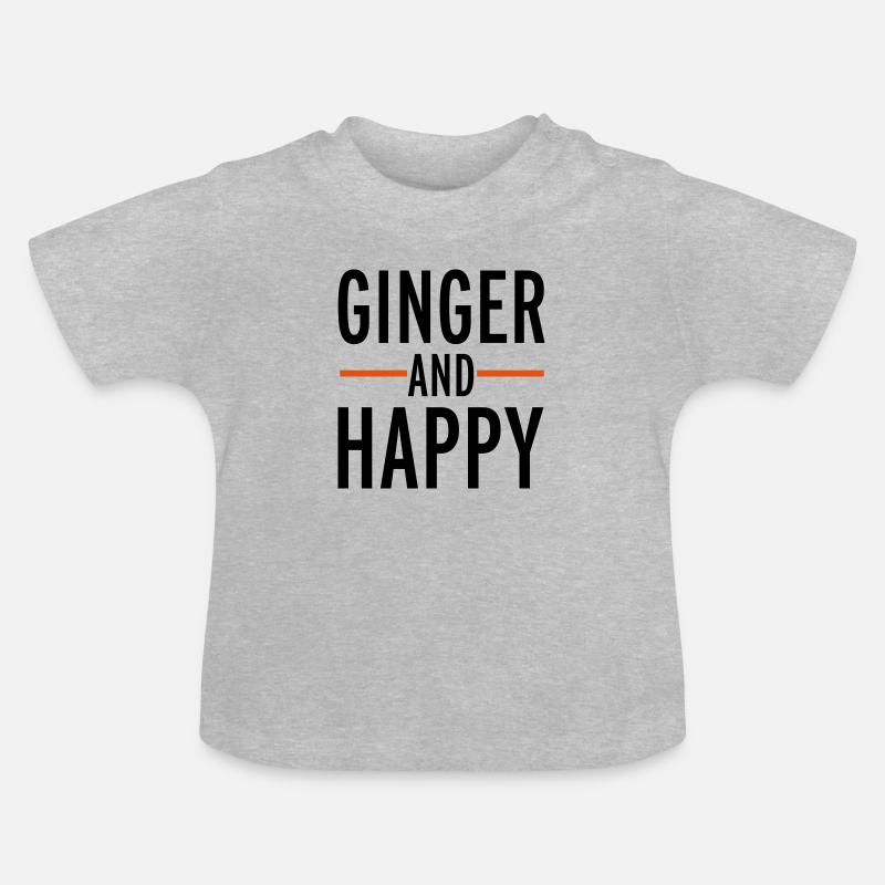 Ginger - T-shirt bio col rond Bébé - gris chiné