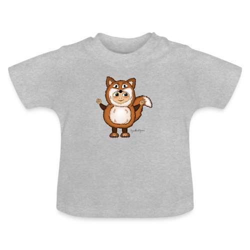 Kind in Fuchskostüm - Baby Bio-T-Shirt mit Rundhals