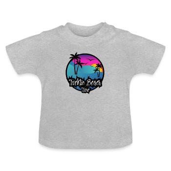 Online Entrepreneur | Work At Home Business - Baby Organic T-Shirt with Round Neck - heather grey - Front