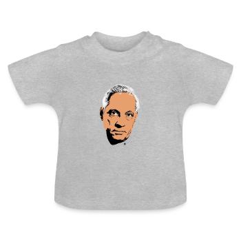 Michel Serrault - Baby Bio-T-Shirt mit Rundhals - Grau meliert - Vorne