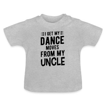 Baby Uncle Uncle Nephew Nephew Gift - Baby Organic T-Shirt with Round Neck - heather grey - Front
