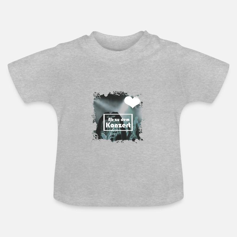 concert - T-shirt bio col rond Bébé - gris chiné